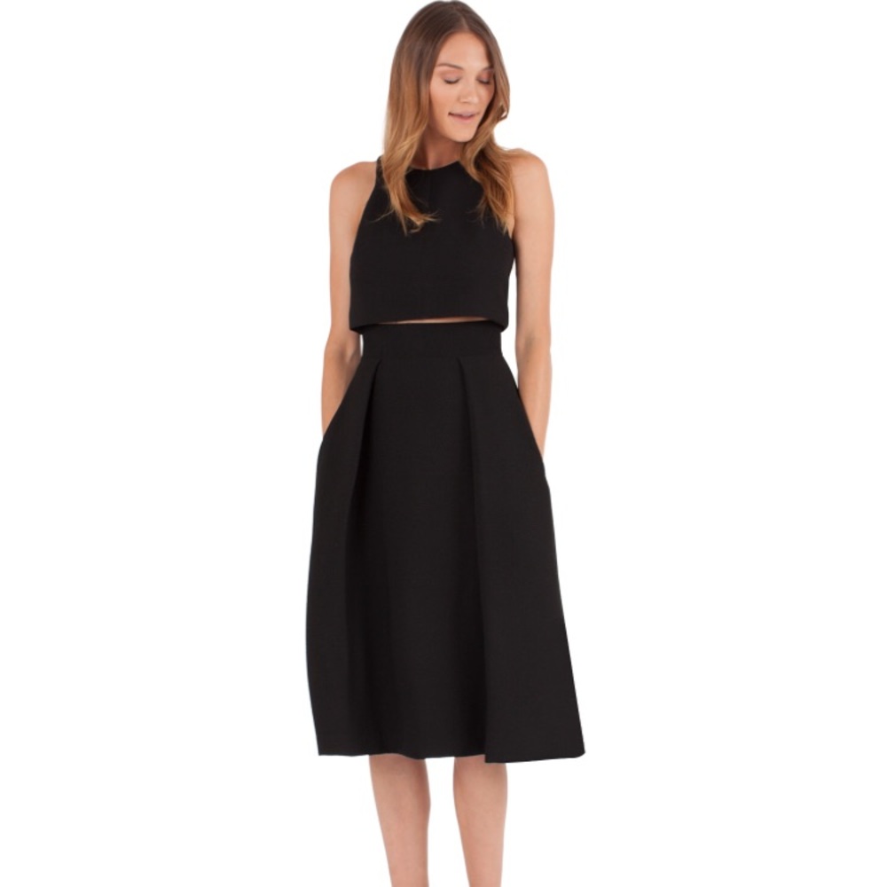 Black Halo Sanibel two piece dress